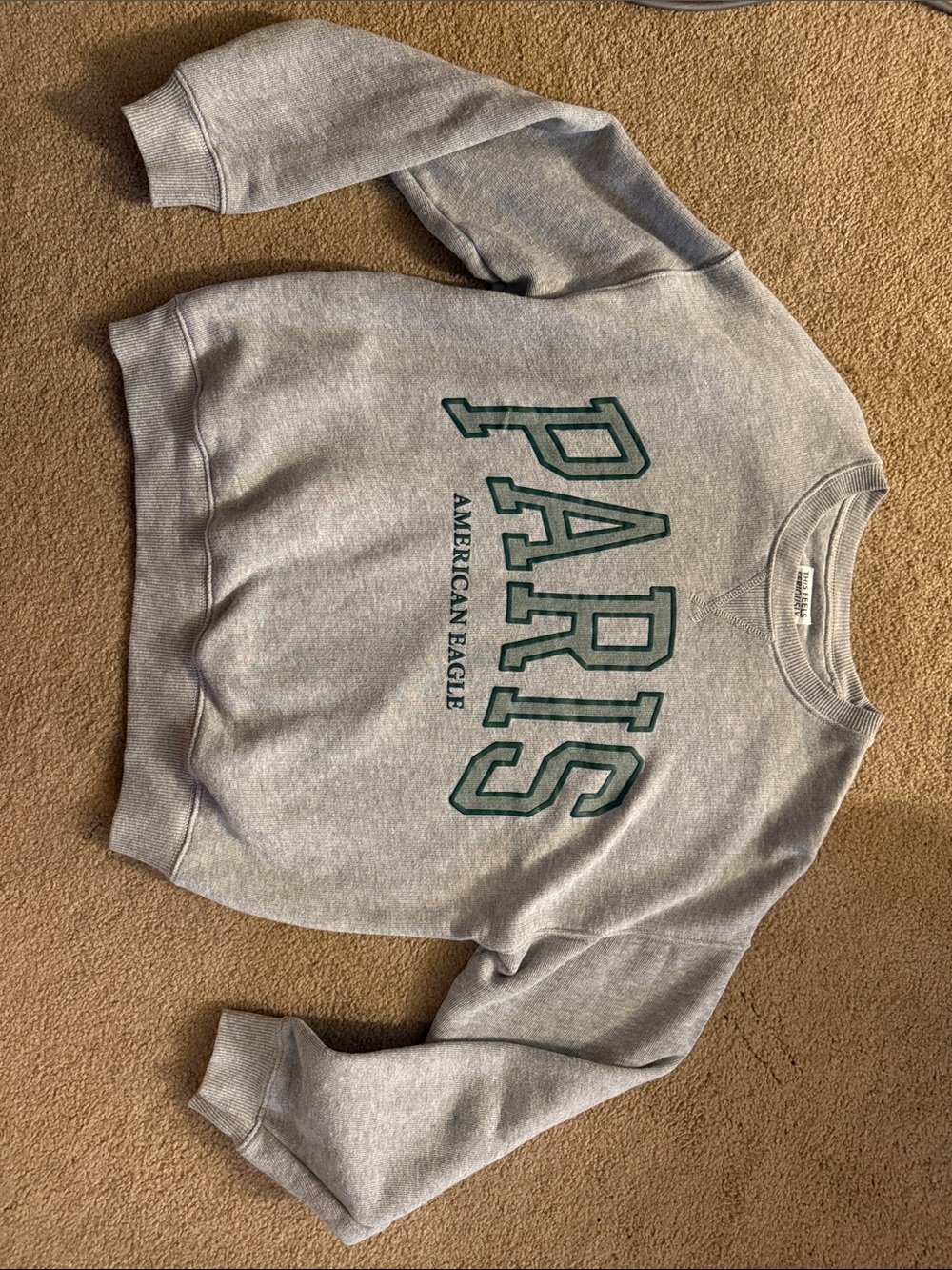 American Eagle Outfitters Light Gray 'Seriously Lived-In' Tee